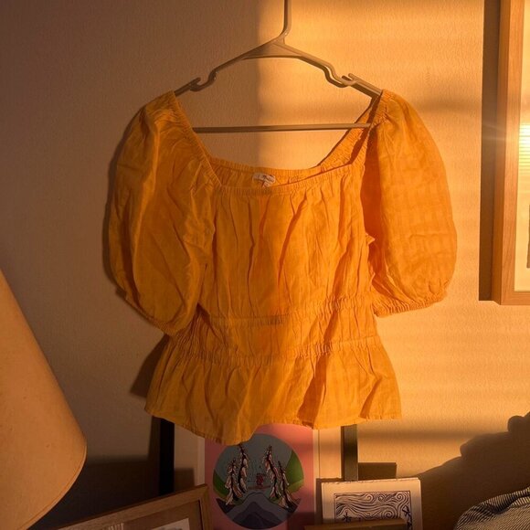 Madewell Nwt Puff Sleeve Shirt - Picture 1 of 3